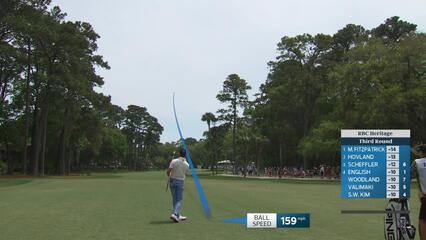 Harris English sinks 4-foot birdie putt on No. 2 at RBC Heritage