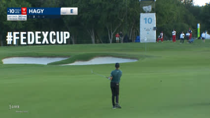 Brandon Hagy spins approach to set up birdie at AT&T Byron Nelson