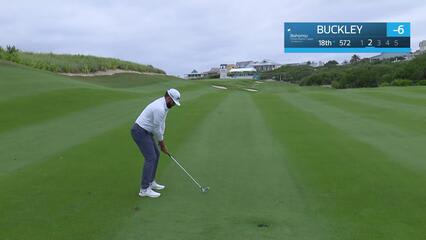 Hayden Buckley makes birdie on No. 18 at Great Abaco Classic