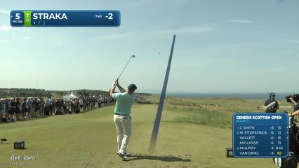 Sepp Straka hits tee shot to 14 feet, sets up birdie on No. 5 at Genesis Scottish Open
