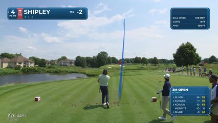Neal Shipley hits tee shot to 2 feet, sets up birdie on No. 4 at 3M Open