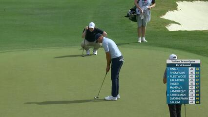 Ludvig Åberg goes up-and-down for birdie on No. 8 at Valero