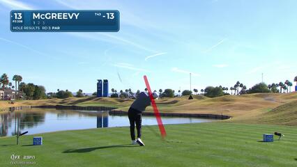 Max McGreevy hits 208-yard tee shot to 11 feet, sets up birdie on No. 13 at The American Express