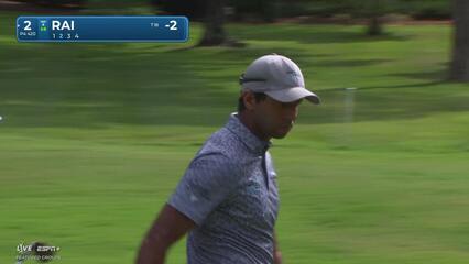 Aaron Rai makes birdie on No. 2 at Wyndham