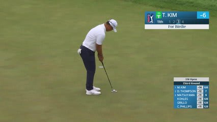 Tom Kim's 178-yard approach sets up birdie on No. 11 at 3M Open