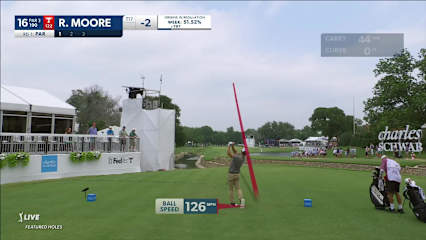 Ryan Moore uses nice tee shot to set up birdie at Charles Schwab