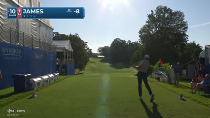 Ben James holes 109-yard approach for eagle on No. 10 at Wyndham