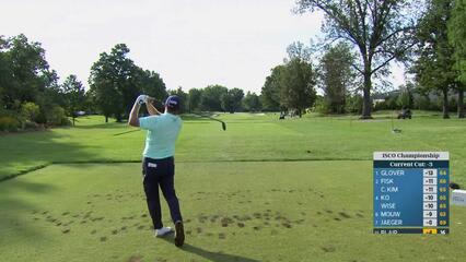 Zac Blair hits tee shot to 9 feet, sets up birdie on No. 17 at ISCO Championship