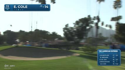 Eric Cole makes birdie on No. 11 at The American Express