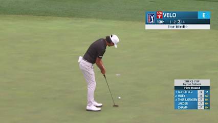 Kevin Velo makes birdie on No. 13 at THE CJ CUP