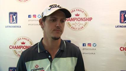Entrevista com Rafa Becker despois da primeira volta do São Paulo Golf Club Championship