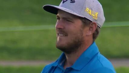 Sebastian Cappelen uses nice approach to set up birdie at Farmers