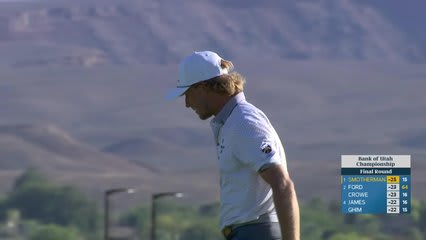 Austin Smotherman's 169-yard approach sets up birdie on No. 16 at Bank of Utah