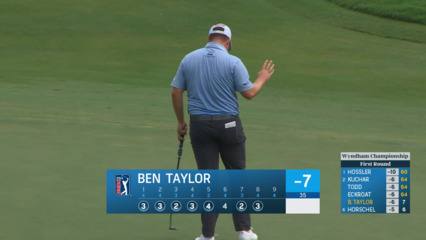 Ben Taylor makes back-to-back birdies on No. 8 at Wyndham