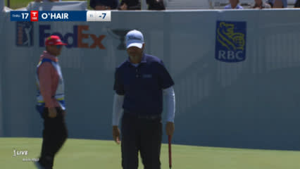Sean O'Hair holes an eagle putt from 27 feet at RBC Canadian