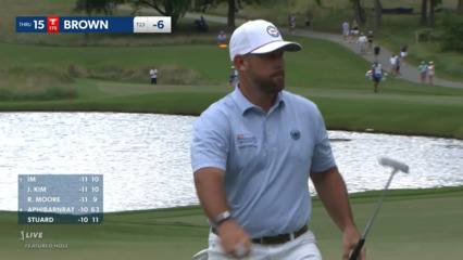 Scott Brown gets up-and-down from greenside rough at Wyndham