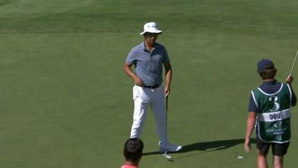Zecheng Dou makes nice putt for birdie at Utah Championship