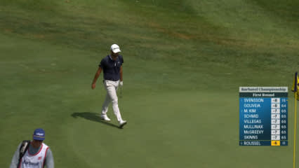 Robin Roussel holes out for Eagle at Barbasol