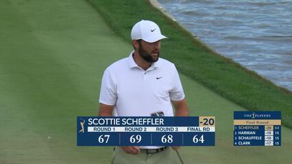 Scottie Scheffler pars the 72nd to take clubhouse lead at THE PLAYERS