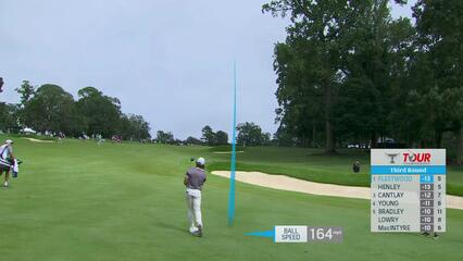 Tommy Fleetwood makes birdie on No. 6 at TOUR Championship