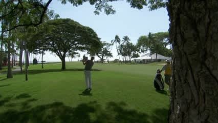 Jeff Overton birdies No. 16 at Sony Open