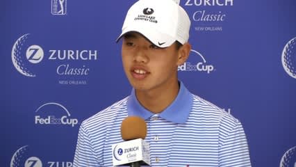 Guan news conference before Zurich Classic