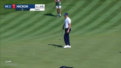 Kramer Hickok makes putt for birdie at John Deere