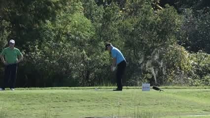 Hale Irwin's tee shot yields birdie at PNC Father/Son