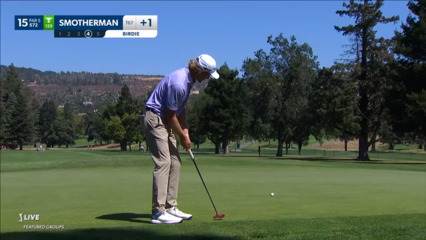 Austin Smotherman holes 11-footer for birdie at Fortinet Championship