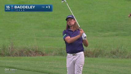 Aaron Baddeley makes birdie on No. 15 at Wyndham