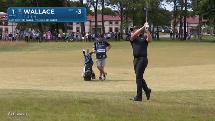 Matt Wallace makes birdie on No. 1 at Genesis Scottish Open
