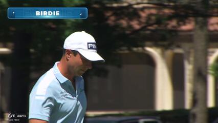 Viktor Hovland drains 14-foot putt for birdie on No. 4 at Truist Championship