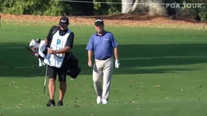 Jeff Sluman holes out for Eagle on No. 13 at Dominion Energy