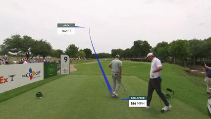 Wyndham Clark reaches par-5 No. 9 in two, makes eagle at THE CJ CUP