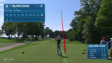 Bronson Burgoon makes birdie on No. 12 at John Deere