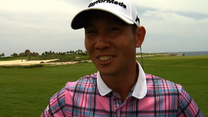 Jin Park interview after Round 1 of Corales Puntacana