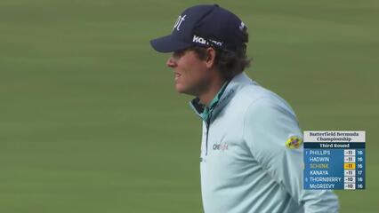 Adam Schenk makes birdie on No. 17 at Butterfield Bermuda