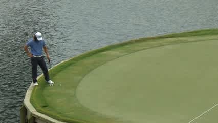Richard H. Lee gets tangled up on 17 at THE PLAYERS