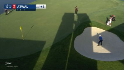 Arjun Atwal's bunker birdie hole-out at Honda