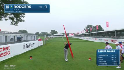 Patrick Rodgers makes birdie on No. 15 at Rocket Classic