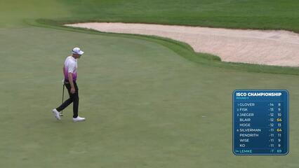 Niklas Lemke drains 13-foot birdie putt on No. 18 at ISCO Championship