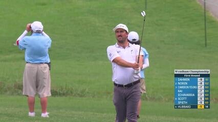 Mark Hubbard makes birdie on No. 15 at Wyndham