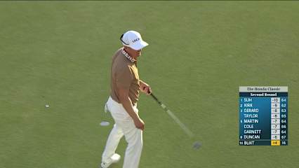 Jonas Blixt makes birdie on No. 16 at Honda