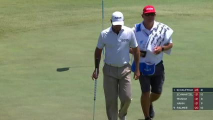 Charl Schwartzel makes birdie on No. 10 at AT&T Byron Nelson