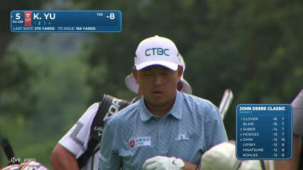 Kevin Yu's 151-yard approach sets up birdie on No. 5 at John Deere