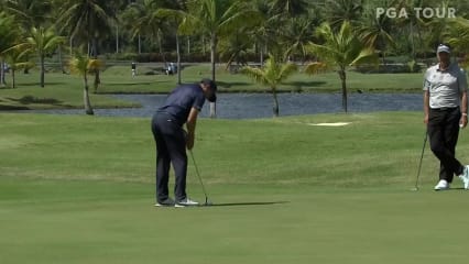 Tim Wilkinson taps in for birdie at Puerto Rico