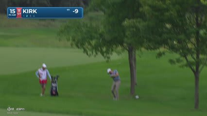 Chris Kirk sinks 30-foot birdie putt on No. 15 at 3M Open