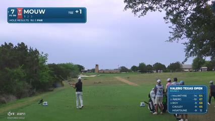 William Mouw hits tee shot to 8 feet, sets up birdie on No. 7 at Valero