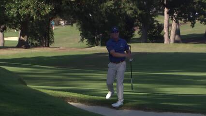 Justin Leonard makes birdie on No. 16 at Dominion Energy Charity Classic