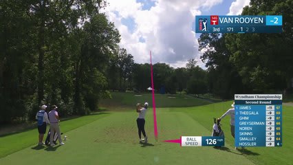 Erik van Rooyen hits tee shot to 4 feet, sets up birdie on No. 3 at Wyndham